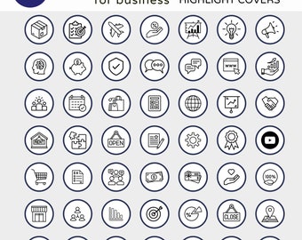 100 Minimal Instagram Story Highlight Covers for Business Monoline Canva Instagram Highlight Icon Insta Highlight Cover Business Highlights