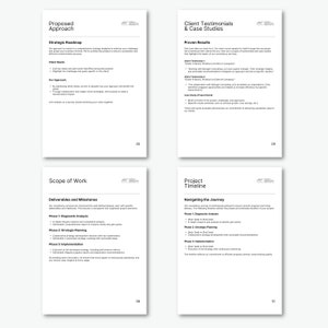 Service Proposal Template Editable Client Proposal Project Proposal Template Customizable Professional Service Proposal Canva Template