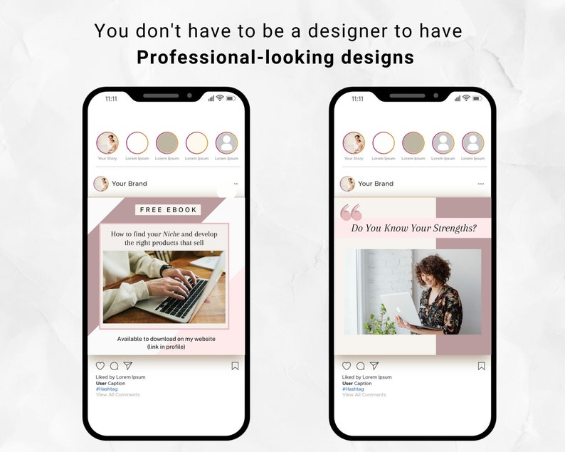 30 Business Coach Instagram Post Canva Templates Business Coaching Pink ...