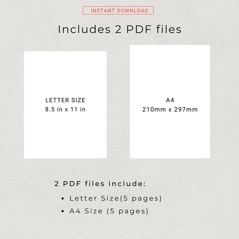 Project Planner Printable Productivity Planner Personal Project Planning Work Planning A4 US Letter Size Project Management Project Tracker image 9