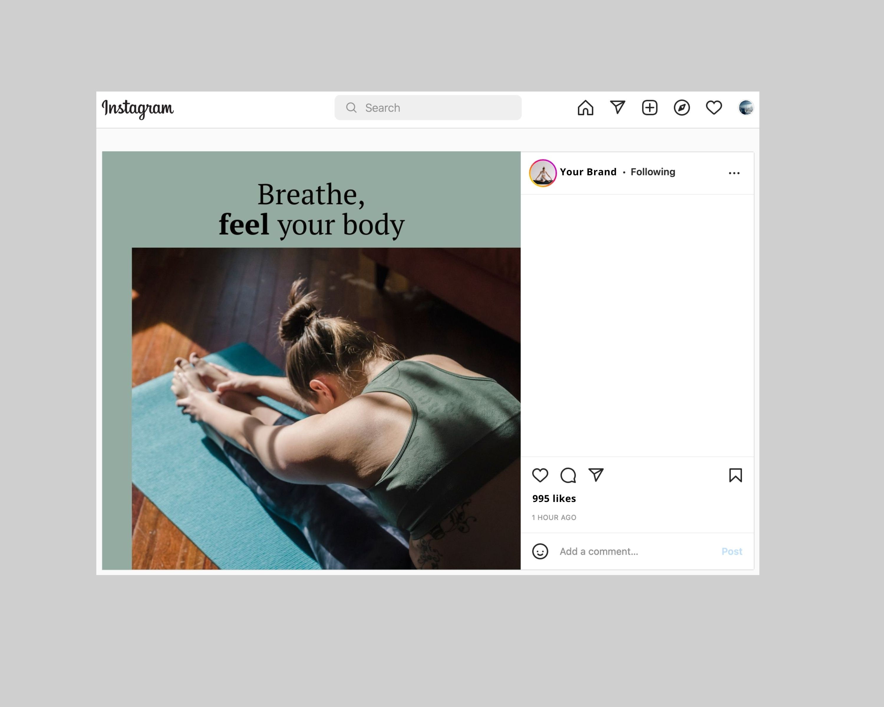 30 Yoga Coach Instagram Post Canva Template Yoga Studio Social Media ...