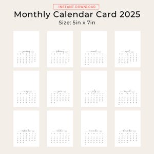 2025 Monthly Calendar 5x7 In 2025 Calendar Card PRINTABLE Elegant Small Il 300x300.6472918003 D6q7