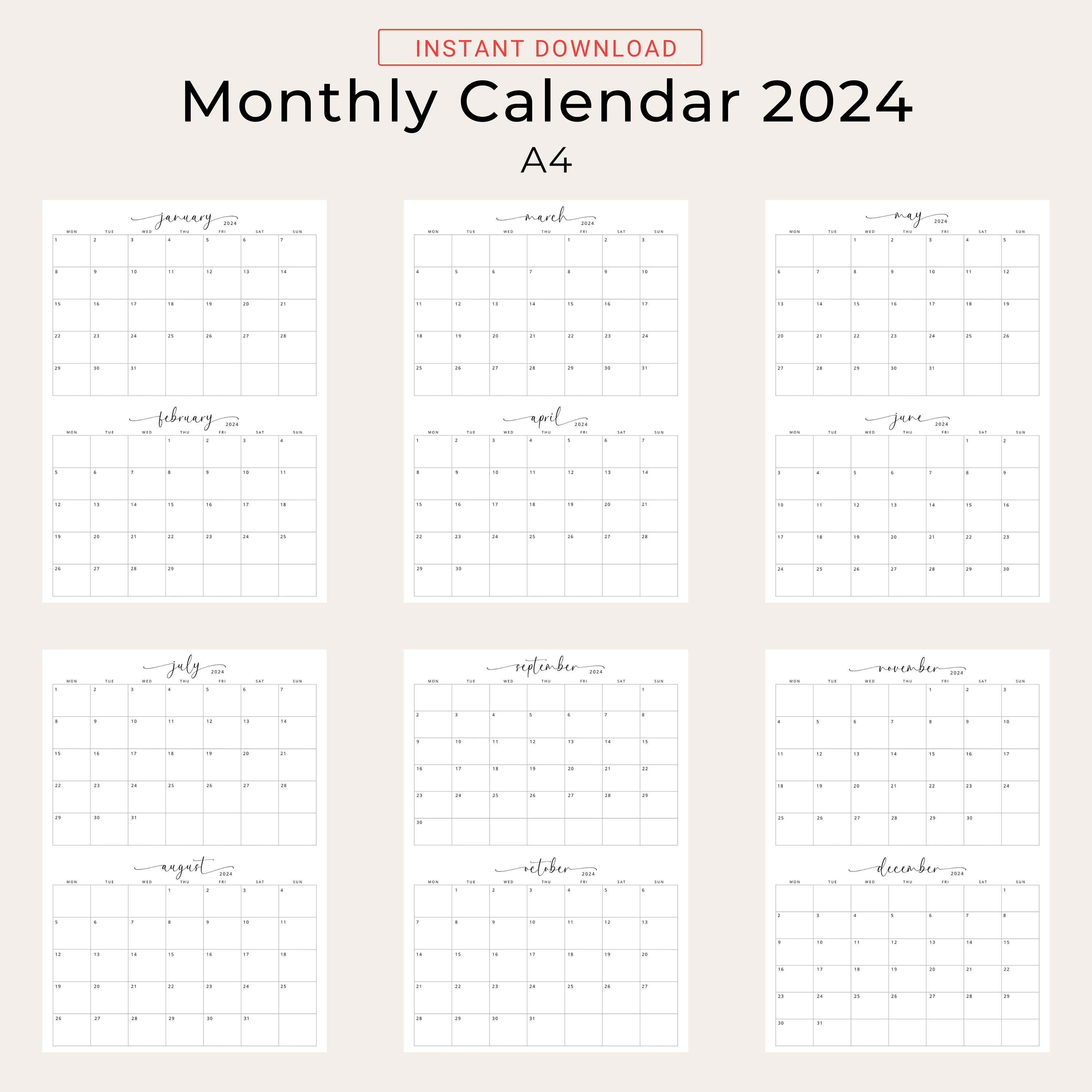 2025 2025 Calendar Printable 2025 2025 Planner Monthly 2 Month Calendar