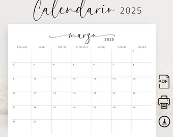 Calendario 2025 Pdf Mensual