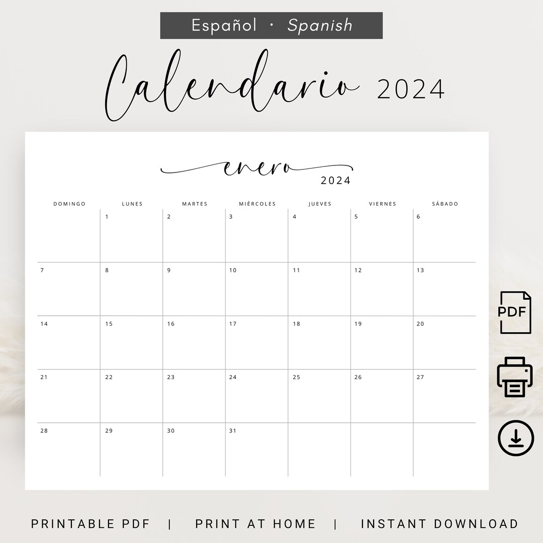 2025 Calendario 2025 Calendario Mensual Imprimible 2025 PRINTABLE