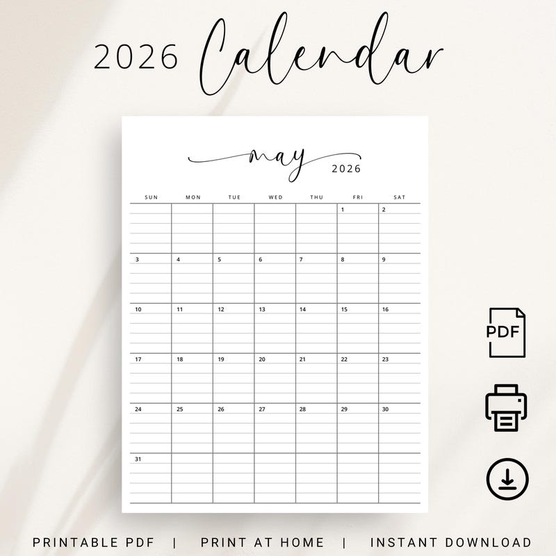 2026 Planner Lined Vertical - Etsy