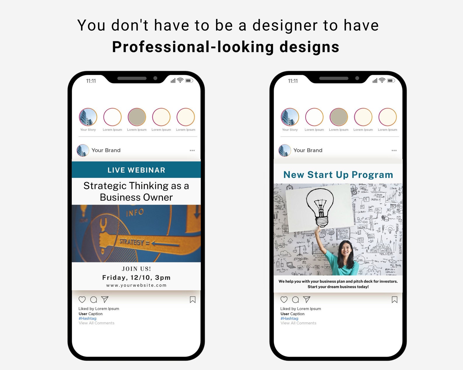 30 Business Development Instagram Post Canva Templates Business ...