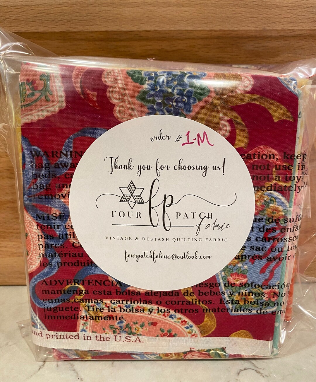 Vintage/destash Mystery Quilt Fabric Scrap Quilty Bundle Pink Themed