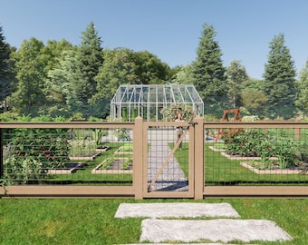 4x8 Wire Panel - Garden Fence Panel & Gate Plans
