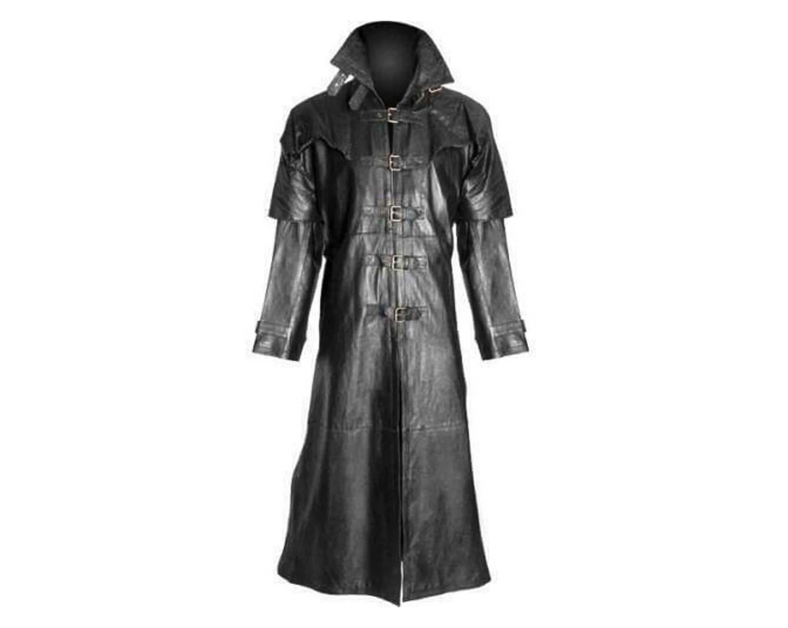 Van Helsing Leather Trench Coat Hugh Jackman Duster Vampire - Etsy