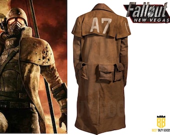 NCR Veteran Ranger Fallout Coat New Vegas Duster long coat NCR Brown Ranger Suede Coat A7 Duster fallout cosplay costume Fallout 4 Coat