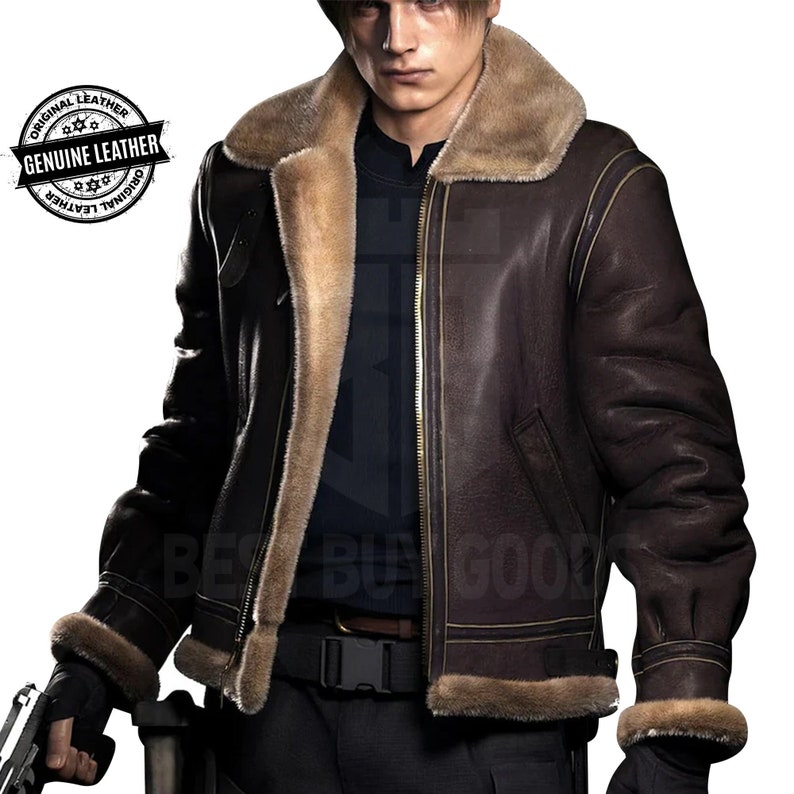 Resident Evil 4 Remake Leon Kennedy Jacket Handmade RE 4 Real Etsy UK