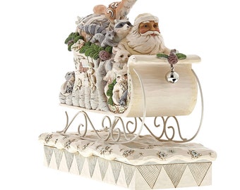 Jim Shore White Woodland Santa Holding Dove Figurine - Macy's