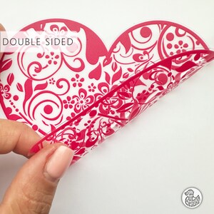 Pink Heart Window Pink Heart Window Decal for Business - Valentines Day Heart Bauble Shop ...