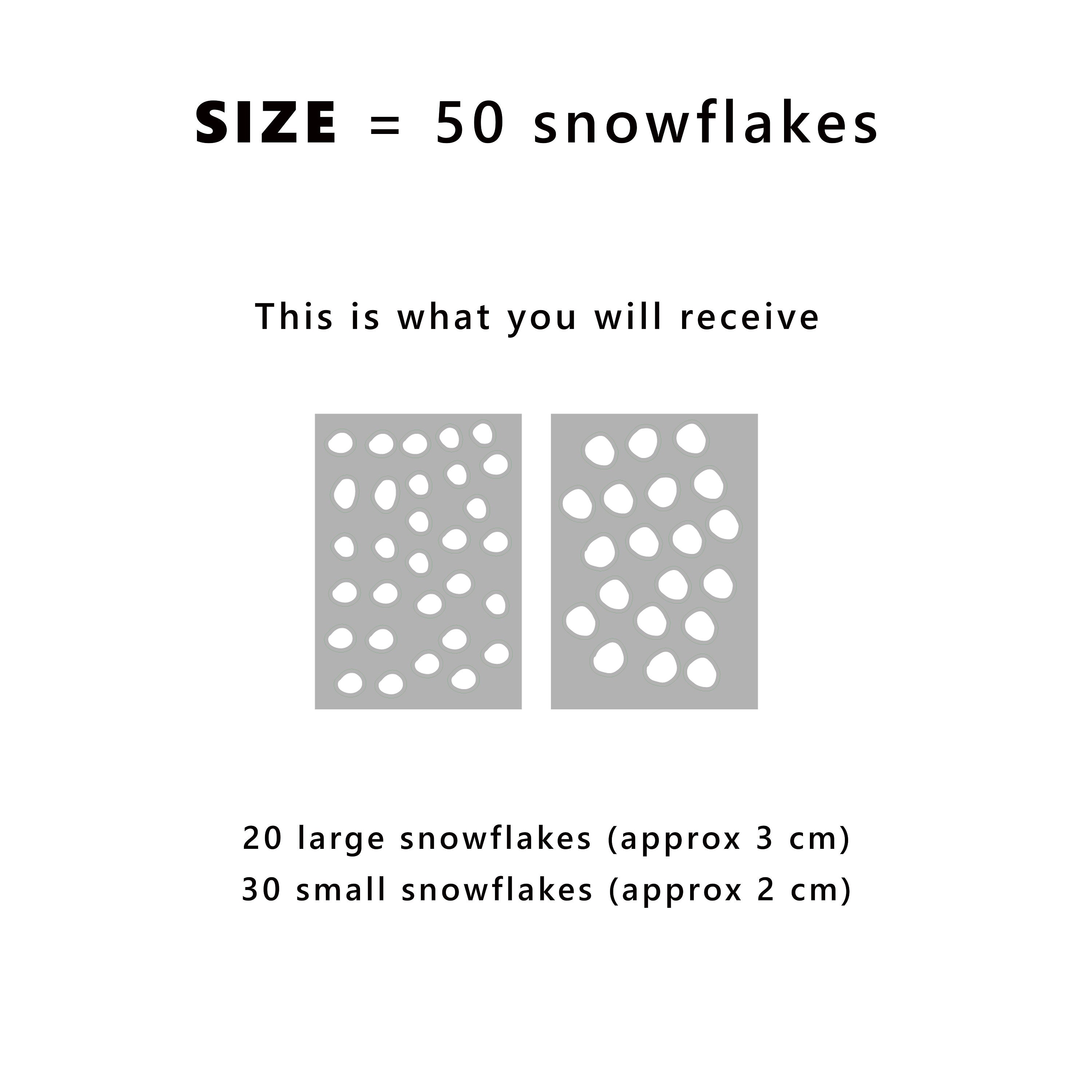 Snowflake Window Stickers Set Reusable White Snowdrop Snow Etsy UK