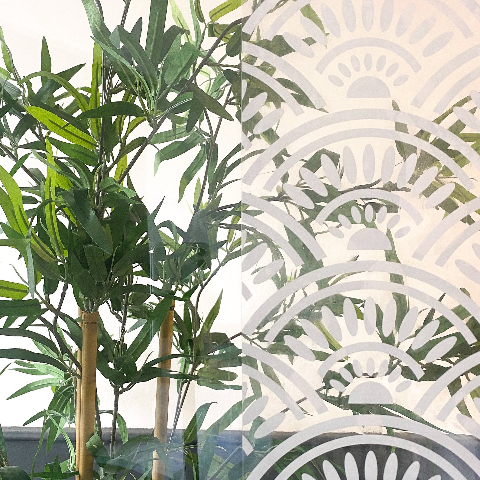 Art Deco Window Film Privacy Window Border Nagoya Window Etsy