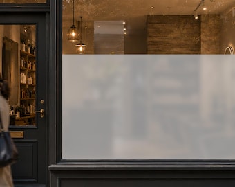 Dizzy Duck Effen Mat Raamfolie voor Privacy - Niet-klevende, statisch hechtende vinylfolie