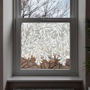 Dizzy Duck Wit takje Bes Frosted Privacy Window Film Border Decal