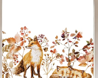 Raamsticker met herfstthema en vos | Creëer in enkele minuten een prachtige herfstdecoratie