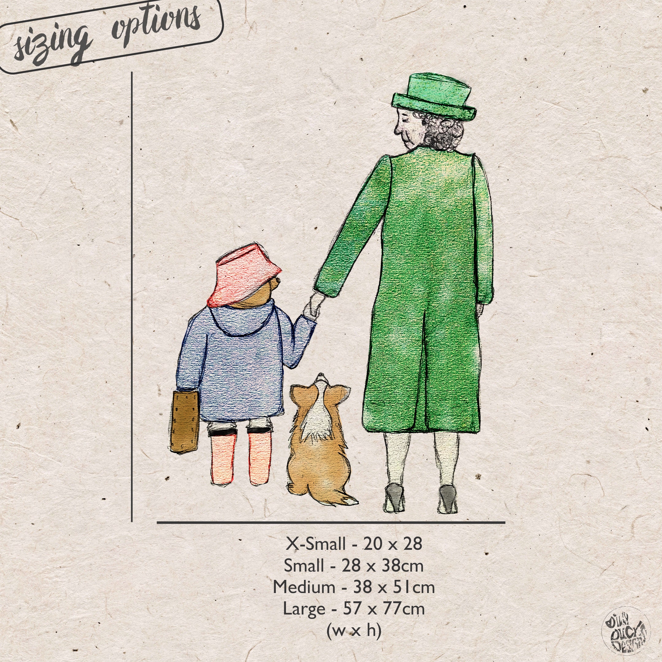 Paddington Bear and the Queen Window Decal Cling Sticker by Etsy UK