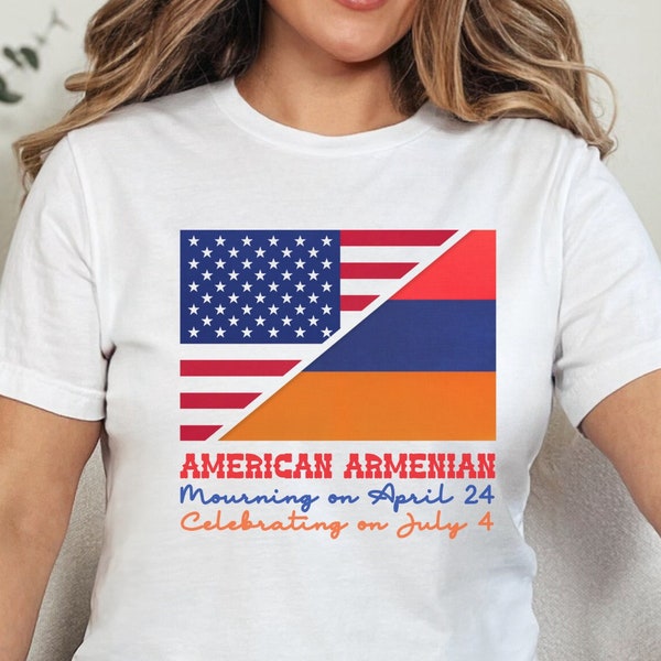 American Armenian Tee, 4th July Shirt for American Hye , Haykakan Independance Day Shirt, July 4 Celebration Top, Americana Tshirt, Mom Gift