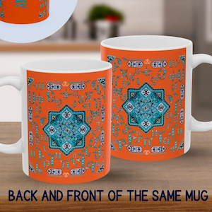 Personalized Mug Armenian Alphabet, Springtime Ceramic Cup, Unique Custom Gift for Coffee Lover, Haykakan Kitchen Decor, Spring Gift for Mom