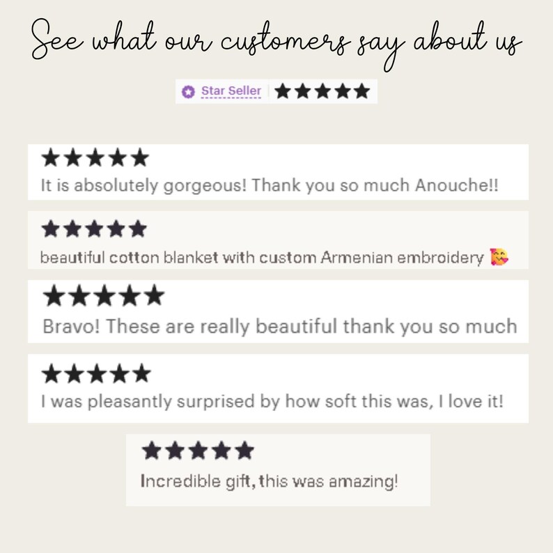 a collection of customer reviews for a blanket, expressing their satisfaction with the product. The reviews praise the blanket for its quality, design, and comfort, with some customers even calling it a "gift from the heavens". The reviews highlight the blanket's beauty, its softness, and the personalization it offers. The overall sentiment of the reviews is positive, with customers expressing their delight in the product.