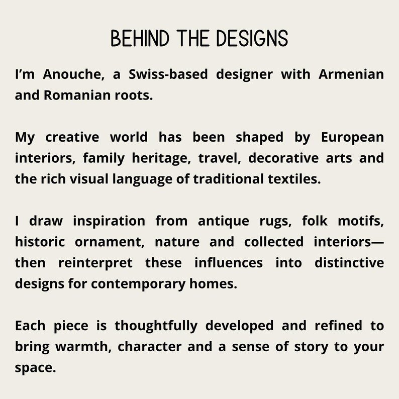 BEHIND THE DESIGNS