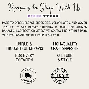 The image is a promotional text for a company that sells handmade items, including unique and thoughtful designs for every occasion.