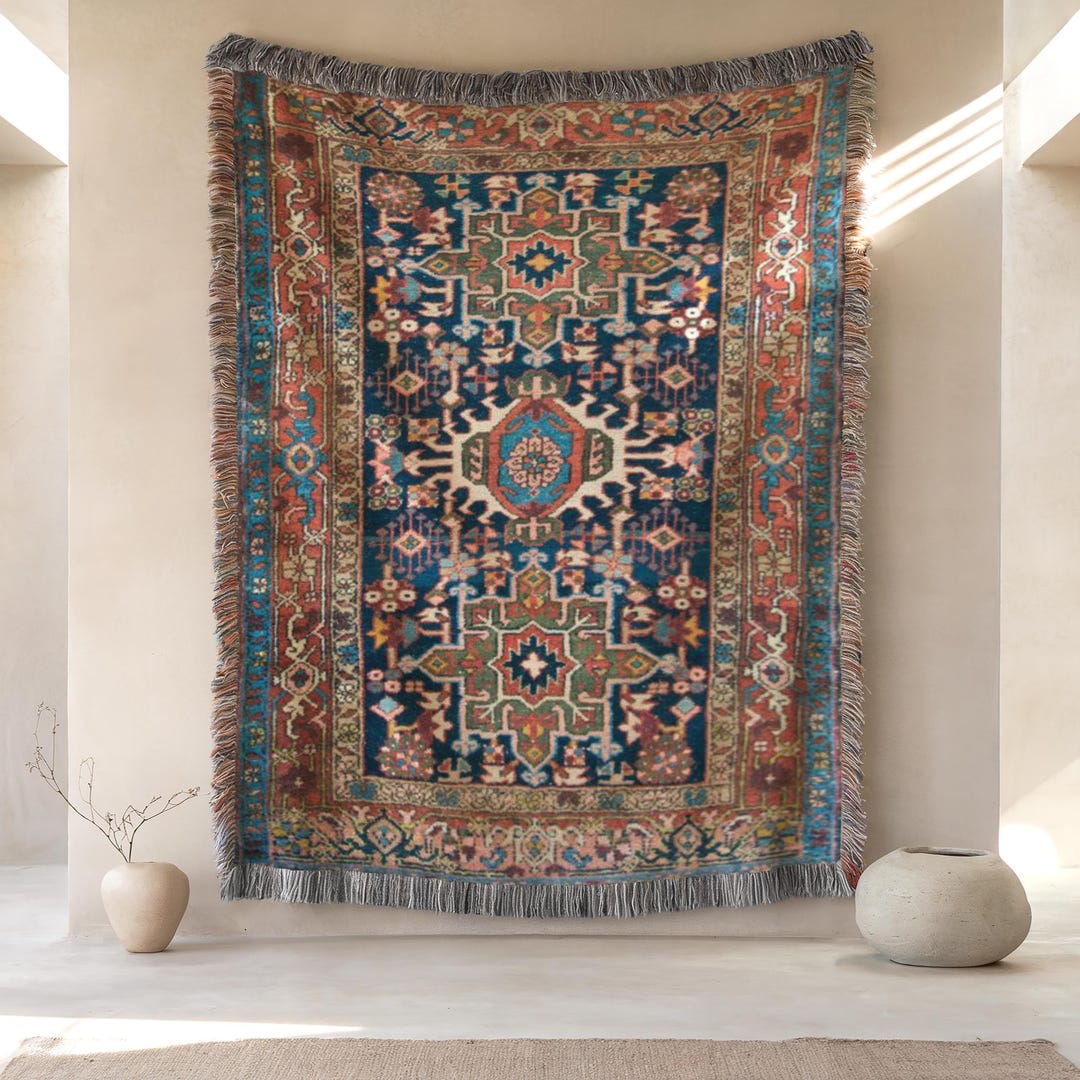 Turkish Rug Wall Hanging Tapestry, Boho Home Decor, Woven Turkish ...