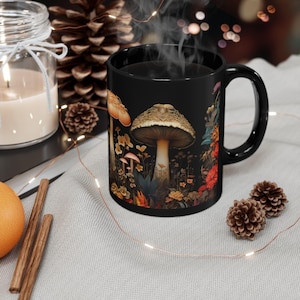 Magic Mushroom Mug Cottagecore Mug Mushroom Gift Mushroom Decor Coffee Mug Mushroom Ceramic Mushroom Mug Mushroom Tea Cup