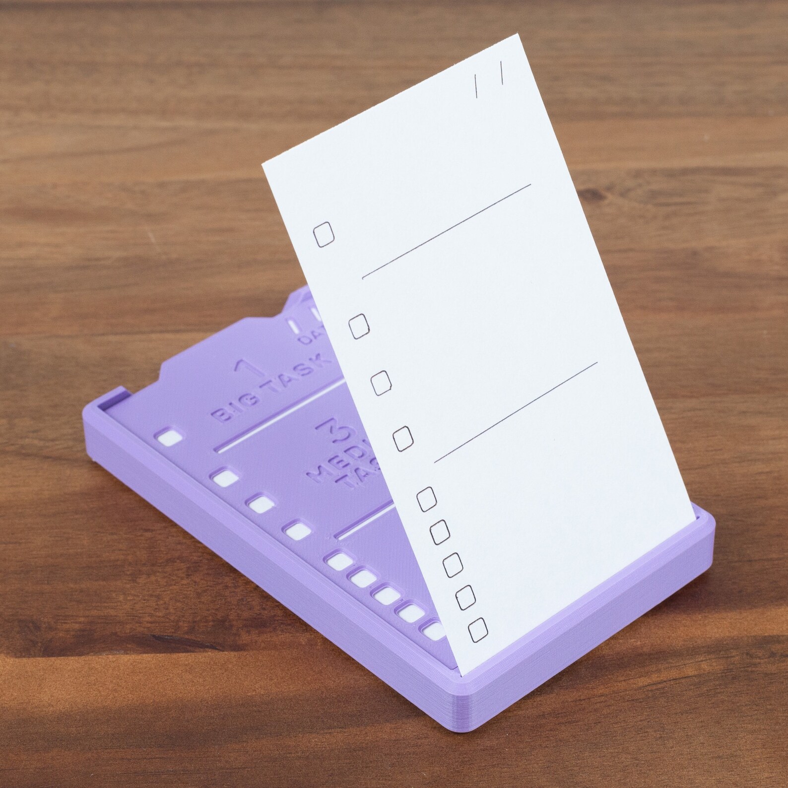 3-by-5 Index Card Holder With 1-3-5 Method Stencil - 3D Printed Analog ...
