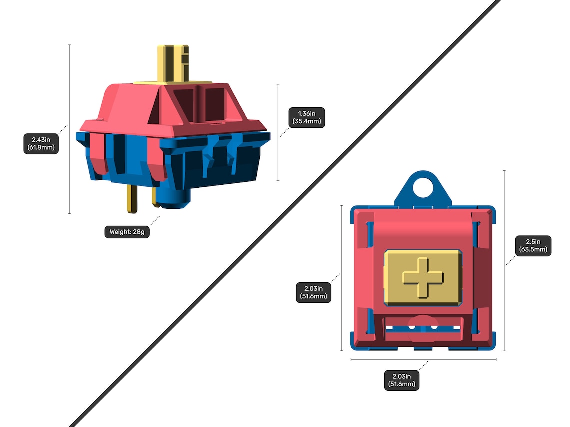Mechanical Keyboard Switch 3D Printed Desk Toy & Ornament - Etsy