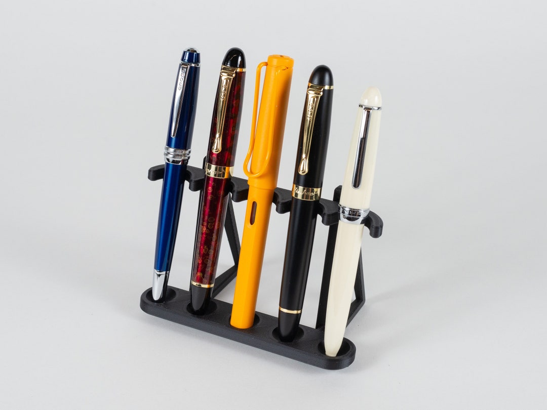 Vertical 5 Fountain Pen Display Stand 3D Printed Storage for Etsy