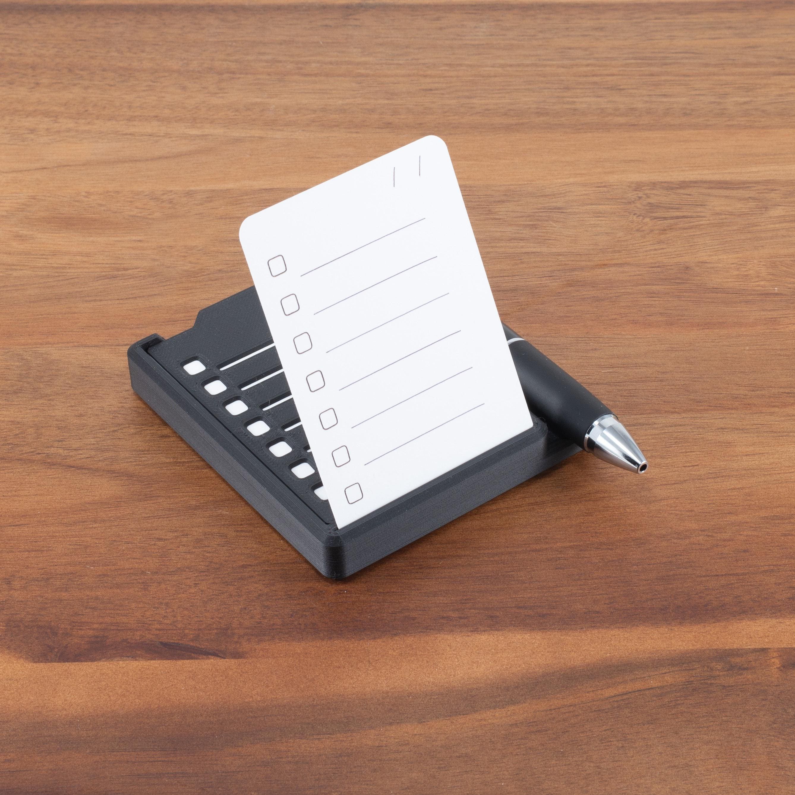 Blank Playing Card Holder With Pen Rest and Todo Stencil - 3D Printed ...