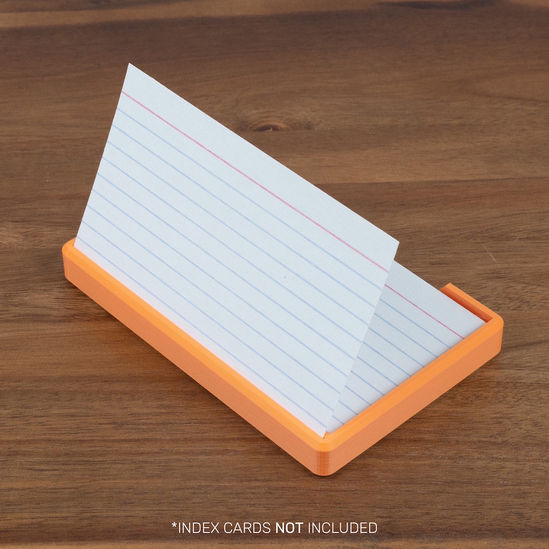 3-by-5 Landscape Index Card Holder - 3D Printed Analog Todo List Tasks ...