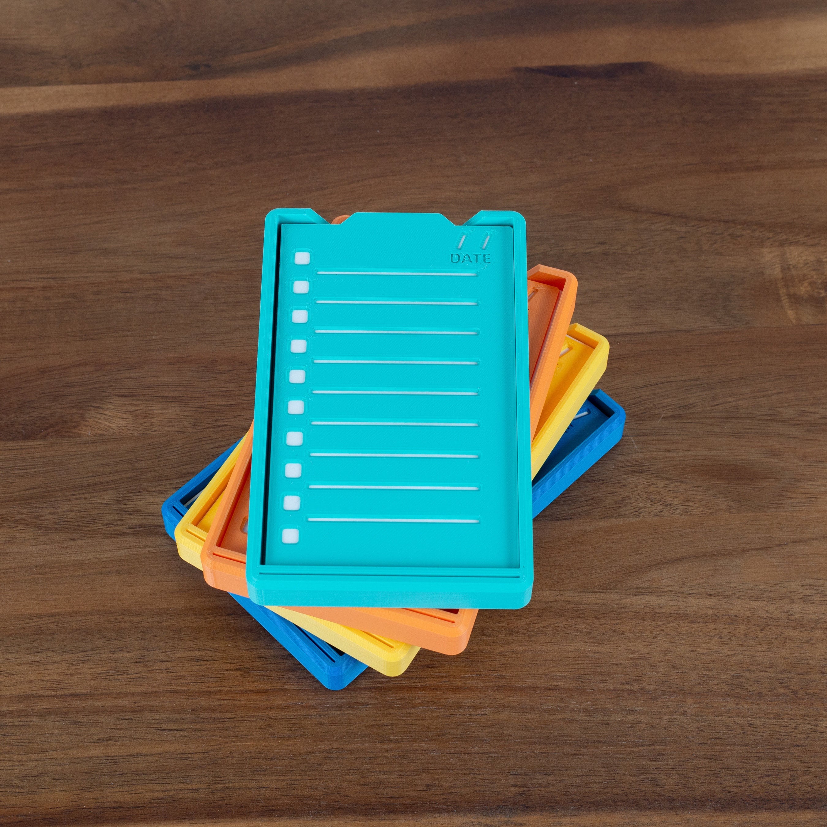3-by-5 Index Card Holder With Todo Stencil - 3D Printed Analog Todo ...