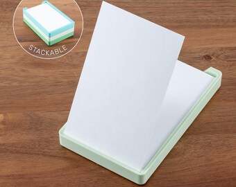 Stackable 3-by-5 Index Card Holder - 3D Printed Analog Todo List Tasks Planner Checklist - Cards Not Included