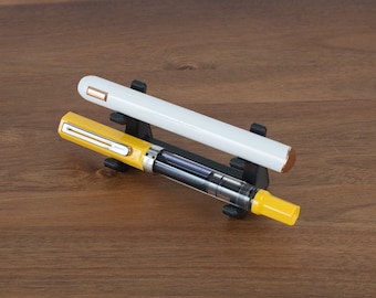 2 Fountain Pen Display Stand - 3D Printed Horizontal Storage for Pens Pencils Brushes Tools