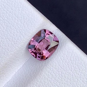 Pinkish Gray Natural Spinel Gemstone, 1.25 Carats, Cushion Cut Spinel, Burma Spinel, Faceted Spinel, Sparkling Spinel For Ring