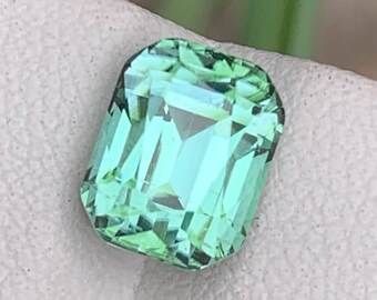 Natural Seafoam Tourmaline Gemstone | Eye Clean Afghanistan Loose Stone (3.30 Ct)