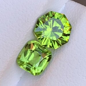 Natural Green Peridot Stone | 3.25 CTS | Peridot For Necklace | Loose Peridot | Eye Clean Clarity | Fancy Cut Peridot | Pakistani Peridot