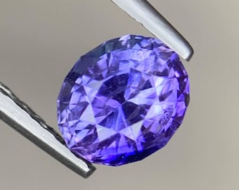 0.84 Ct Purplish Blue Sri Lanka Sapphire, Heated Gemstone for Jewelry Making