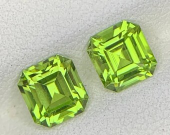 Natural Pakistani Peridot Pair, 2.73 Ct, Eye Clean Loose Gems (Jewelry Making)