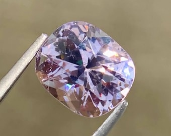 Natural Burmese Spinel Gemstone, 1.85 Ct Cushion Cut, Unheated Faceted (7.8x6.6x5.3mm)