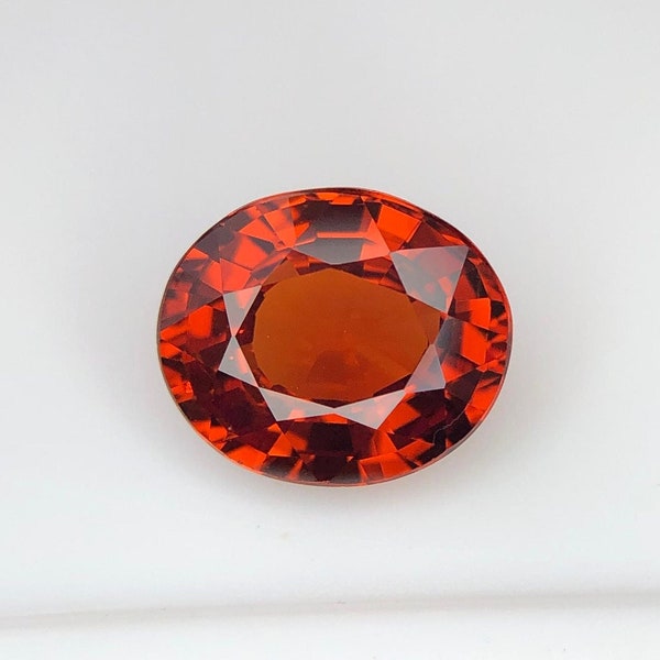 Natural Spessartine Garnet, Natural Garnet Gemstone, Oval Shape Garnet, 2.75 carats, 8.8x7.4x4.5 mm, Loose Gemstone for Jewelry Making