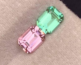 Natural Reverse Tourmaline Pair 1.29 Ct | Eye Clean Afghanistan Gemstones