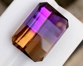 Natural Ametrine 24.48 Ct | Bolivia Eye Clean Ametrine Loose Gemstone | Untreated Statement Jewelry Stone