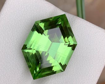 Natural Peridot Gemstone 12.21 Ct | Eye Clean Pakistani Loose Peridot for Jewelry