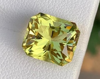 天然レモンクォーツ宝石、リング用ルースストーン、4.55カラット、